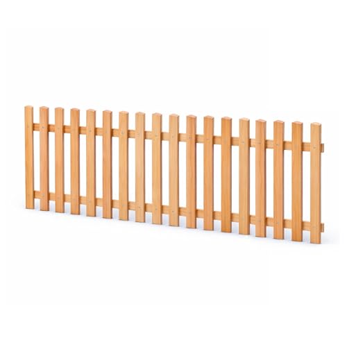 Gartenpirat Parquet en bois Clôture à lattes Longueur 180 cm Hauteur 80 cm – Mélèze naturel Lattes de clôture type B – Clôture de jardin avec verrous et vis
