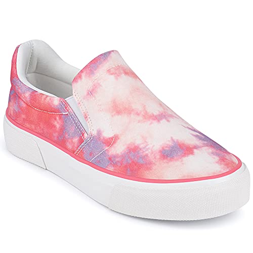 Image of JENN ARDOR Womens Slip On Sneakers Perforated /Quilted Casual Shoes Fashion Walking Flats