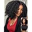 Black Curly Drawstring Wig with 4C Edge