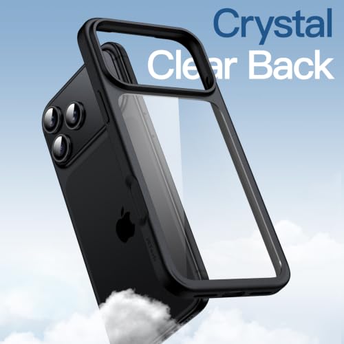 Image of JETech Clear Back Bumper Cover Case for iPhone New Pro, Black