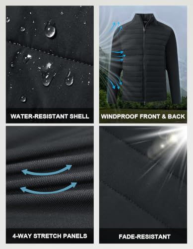 M MAELREG Quilted Puffer Golf Jacket