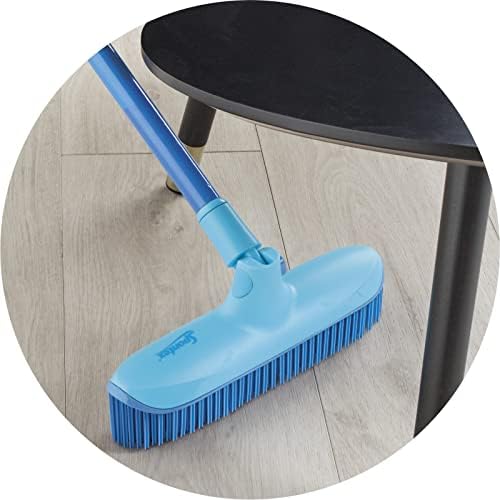 Spontex Catch and Clean Indoor Rubber Broom and Dustpan