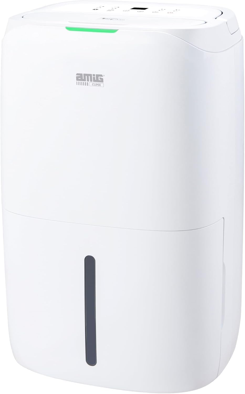 Amig Osuszacz powietrza MIST - Pojemność 25 l/dzień - Wysuwany zbiornik 5,5 l - Regulacja wilgotności i timer - 36 x 28 x 56 cm - 370 W - zasięg 170 m3/h - Cichy 46 dB - Suszenie ubrań