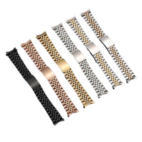 SiChouwz 13mm 17mm 18mm 19mm 20mm 21mm 22mm �\���b�h�X�e�����X�X�`�[���E�H�b�`�o���h �J�[�u�G���h���^���X�g���b�v �����u���X���b�g(Black,22mm)