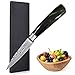 Home Safety Nóż do warzyw 9 cm – nóż do obierania – ostry nóż do owoców, nóż kucharski z niemieckiej stali nierdzewnej z ergonomicznym uchwytem z ostrym ostrzem