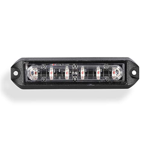 Feu d'avertissement pour grille 6 LED blanc 3W pour la securite de votre vehicule