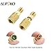 Aupoko R410A Straight Swivel Adapter, R410A Mini Split Adapter with 5/16’’ SAE Female x 1/4’’ SAE Male Quick Couplers Thread, Fits for HVAC Air Conditioner Mini Split System - 2 PC