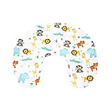 Extraíble y lavable Niimo Funda de Almohada de Lactancia Removible y Lavable 100% algodón (Selva)