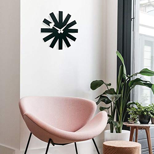 Horloge Murale De Flocon De Neige Créatif : Décoration Simple de Maison - 3