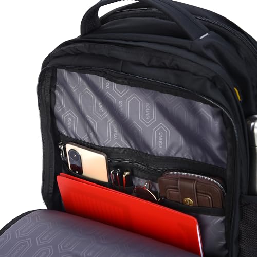Image of Young Backpack for Men & women for office Travel Backpack Casual Laptop Bag 15.6-inch Laptop Pocket | Water-resistant | 5 compartment |College Backpack Large 30 Liter Main compartment | Black