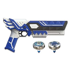 SPINNER MAD Lanciatore doppio tiro con 2 trottole incluse – Effetti luminosi – Giocattolo compatibile con tutta la gamma…