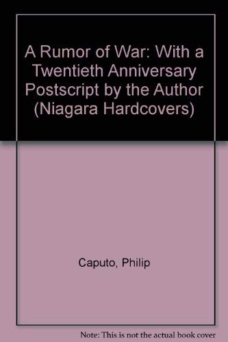 A Rumor Of War (NIAGARA HARDCOVERS) [Large Print] 0708958648 Book Cover