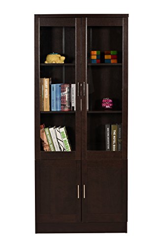 Image of DeckUp Versa Engineered Wood Book Shelf and Display Unit (Dark Wenge, Matte Finish)