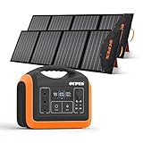 OUPES 1200W Solar Generator, 2 X100W Solar Panels Included, 992Wh Portable Power Station Explorer...