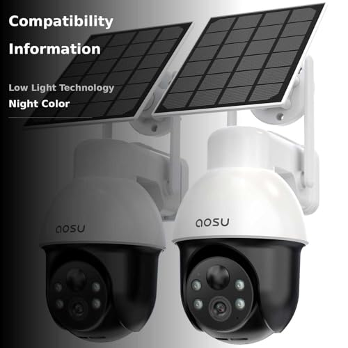 AOSU 3K Solar Security Cameras
