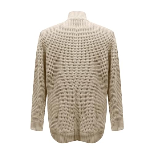 Cardigan Sweater for Men Eyelet Knit Sweater Lightweight Open Front Cardigan Plus Size Sweaters Fall Winter Sweaters2