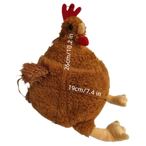 Chicken Purse Cute Chicken Bag Fluffy Hen Shoulder Plush Handbag Crossbody Purse,Chicken Novelty Bag,Stuffed Animal Purse,Funny Animal Cartoon Crossbody4