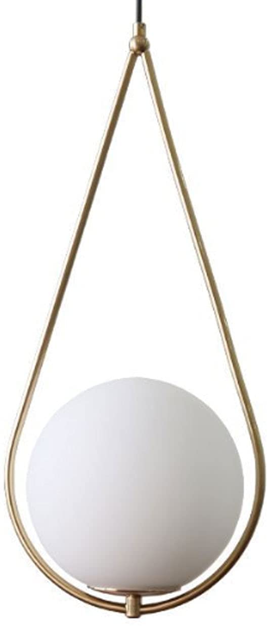 Lustre chambre coucher anti-éblouissement verre scandinave chic