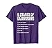 6 Stages of Debugging Bug Coding Computer Programmer T-Shirt