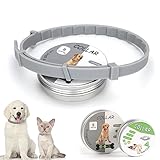 フェザーストア ノミ取り首輪 蚊よけ ペット用 効果8ヵ月 犬用 猫用 ペット ノミ・ダニ対策用品 のみ取り 虫よけ 首輪 蚊除け対策 (Lサイズ, グレー)