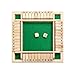 TOYANDONA Juegos Flop de Cuatro Lados Juguete de Dados Juego de Mesa de Madera Digital Juego para Padres E Hijos Fiesta Viajes Juguetes Educativos (Verde)