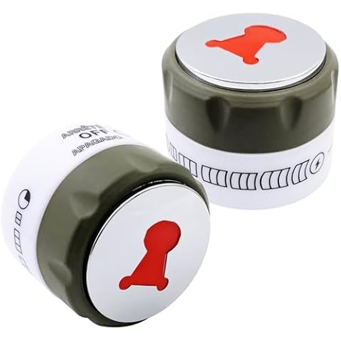 TOHAXPLS 91538 Lighted Control Knobs for Weber Summit Grills 400/600 Series (2012 & Later) Compatible with E-470, E-670, S-460, S-470, S-660, S-670-2-Pack Replacement Main Burner Knob Cover