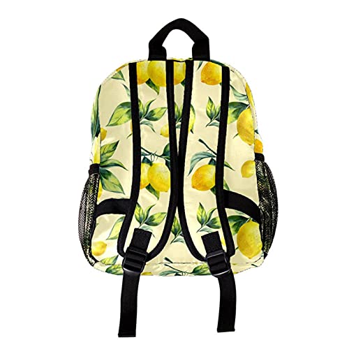 Sac à dos multicolore motif fruits et citron jaune 30,5 cm de qualité supérieure