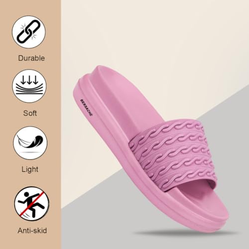 Image of BERSACHE Extra Soft Classic Casual CHAPPAL with Regular wear with Ultra Soft Pink Slippers for Women 's