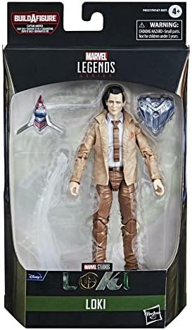 Marvel Legends Series Avengers 6-inch Action Figure Toy Loki, Premium Design and 4 Build-a-Figure Pieces, for Kids Age 4 and Up