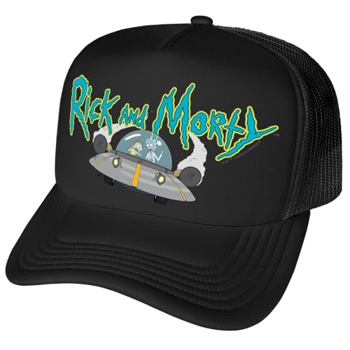 Popfunk Official Rick and Morty in Space Foam Snapback Trucker Hat - Unisex for Men and Women