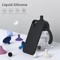 ORNARTO für iPhone 15 Hülle aus Silikon 6,1 Zoll - Schwarz – Ansicht 3