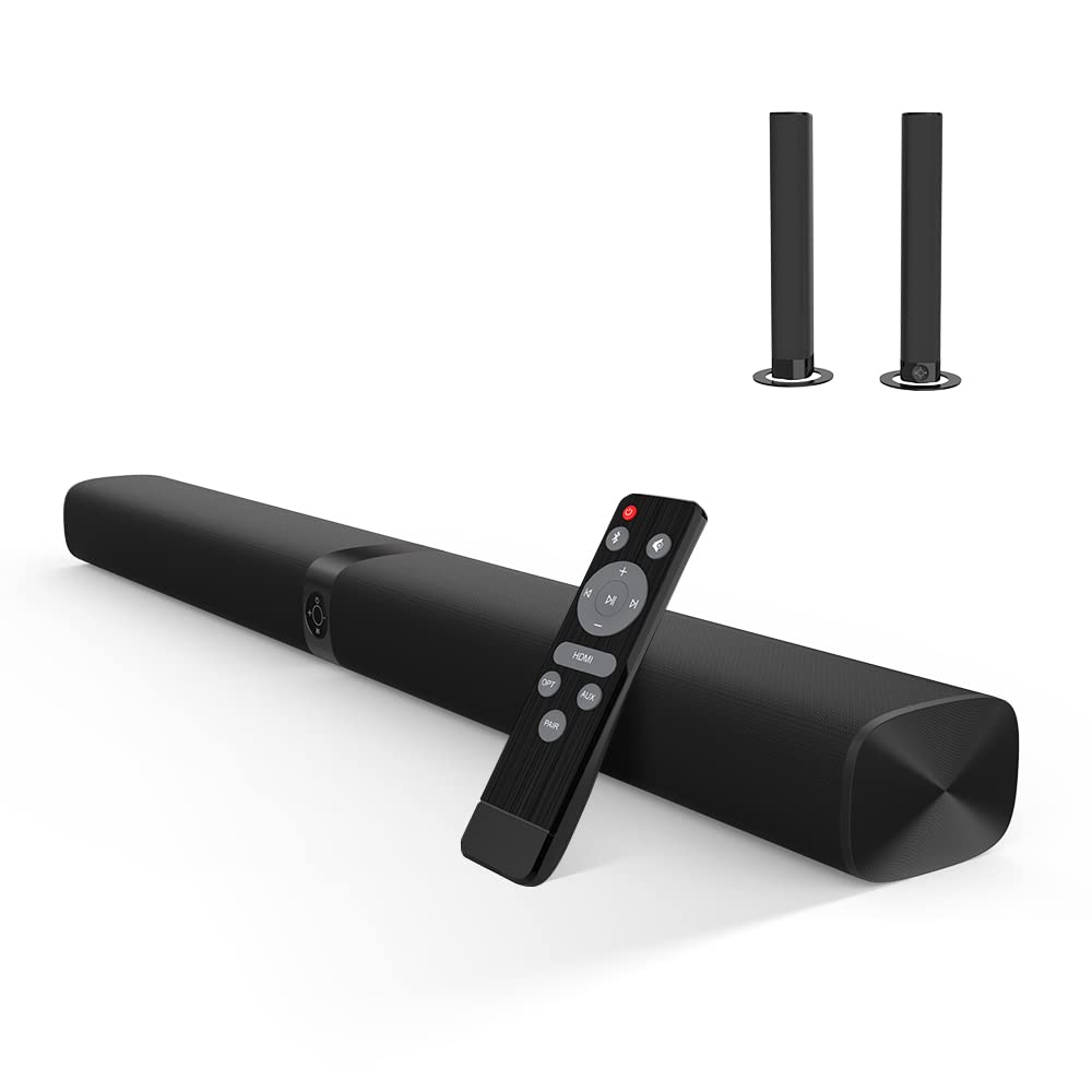 Assistrust Sound Bar, 50W Soundbars for TV Speakers Soundbar, TV Sound