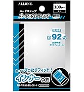 ALLONE Alone Card Sleeve, 1 Layer, Perfect Fit, Mini, 2.4 x 3.4 inches (60 x 87 mm), 100 Pieces