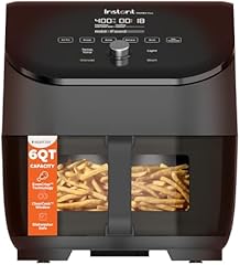 Instant Pot Vortex Plus 6QT ClearCook Air Fryer, Clear Windows, Custom Program Options, 6-in-1 Functions, Crisps, Broils, Roasts, Dehydrates, Bakes, Reheats, from the Makers of Instant Pot, Black