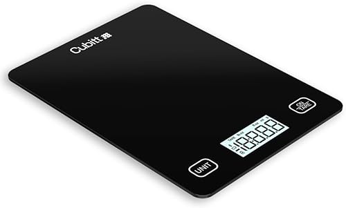 Miniatura 2 de CUBITT Báscula inteligente de cocina, báscula de alimentos Bluetooth con calculadora nutricional para ceto, macro y calorías, gramos digitales y