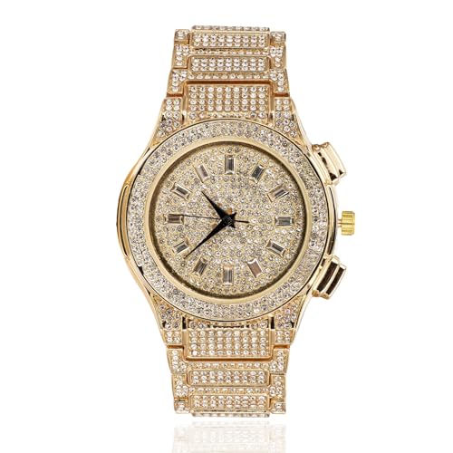 Halukakah Moissanite Diamond Watch for Men - Regal - 18k