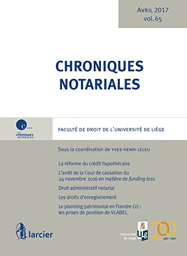 Chroniques notariales Volume 65 Chroniques notariales Volume 65