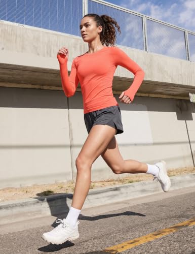 Image of MathCat Seamless Long Sleeve Workout Tops for Women
