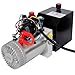 Hydraulic Power Unit 12V DC Double Acting 3 Quart Steel Tank High Flow Hydraulic Pump for Dump Trailers Aerial Platforms Industrial Lifting W465P310717