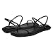 Calvin Klein Women's Prue Flat Sandal, Black 001, 11