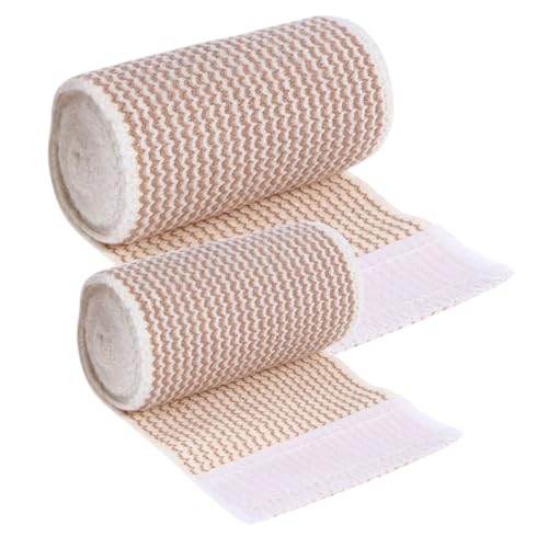 HAWILLOSCH Sports Elastic Bandage 2 Rolls Wrist Tape Ankle Wrap Knee Support Adhesive Bandages Cohesive Lightweight Material