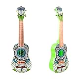 YuuHeeER 1 ukelele de 21 pulgadas de cuatro cuerdas para niños de guitarra de descuento de juguete de madera para desarrollar inteligencia para niños de 4 a 6 años de edad