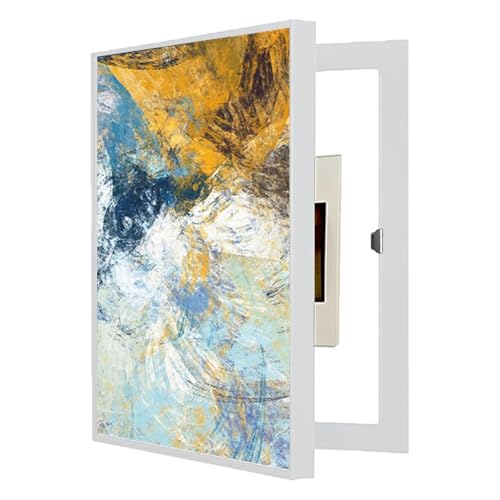 NIHUJALE Decorative painting of distribution box Decorative Electrical Box counter Detachable Electric Meter Box Distribution Box Safe Painting Hanging Decoration Hide Paintings,01,55x65cm