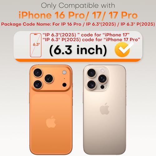 Image of TOCOL for iPhone 17 Screen Protector 6.3 inch 9H Hardness Military Grade Shatterproof HD Tempered Glass for Full Coverage Protection 2 Pack