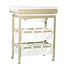 Roba Bad-luiercombinatie ‘Baby Pool’, commode inklapbaar met badkuip, hout naturel incl. aankleedkussen wit