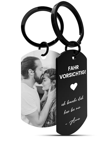 Meinearmbänder® Personalisierter Schlüsselanhänger mit Foto &...