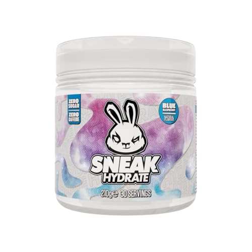 SNEAK Hydrate | Blue Raspberry | Coconut Water with Electrolytes Zero Caffeine Zero Sugar Natural Flavours & Colours Ashwagandha KSM-66 | 30 Servings