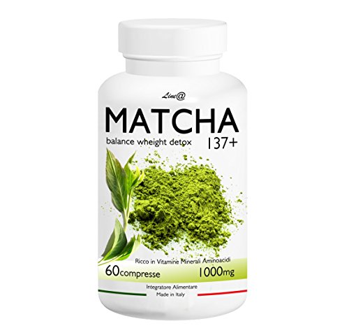 TE' VERDE MATCHA Line@diet (60 cpr) ANTIOSSIDANTE | DRENANTE! BALANCE WEIGHT DETOX | 137 volte più potente del tè verde