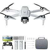 GPS Drone with Dual 4K UHD Cameras for Beginners, Adults & Kids, Brushless Motor, WiFi FPV, Under 249g, SD Card Slot (Card Not Included), 50-Min Flight, 2,625ft Range, Auto Return, 5G Transmission, Altitude Hold, Foldable — RC Quadcopter Gift