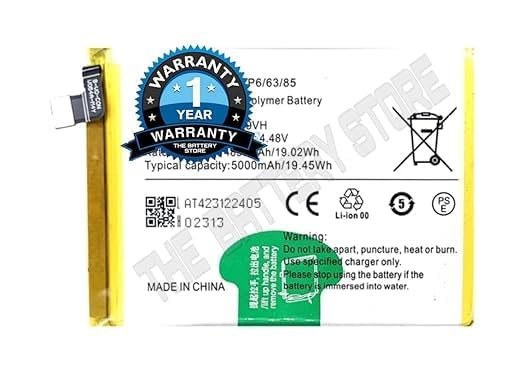 Image of THE BATTERY STORE Original B-V0 Battery for IQOO Z6 44W Battery with 1 Year Warranty** (Q2856)